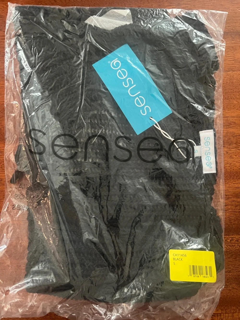 Elan Black Crochet Tie-Front Vest NWT